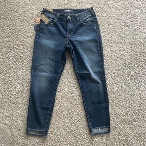 Silver Avery Blue Ankle Cropped Jeans